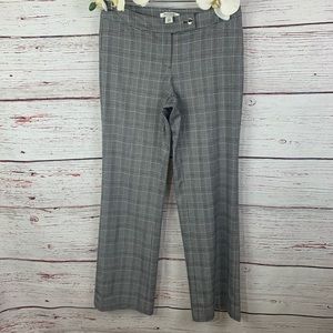 WHITE HOUSE BLACK MARKET BOOT LEG PLAID PANTS